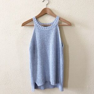 J. Crew Point Sur Baby Blue Sweater Tank M
